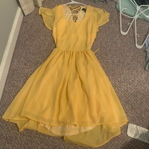 Lulus yellow sun dress